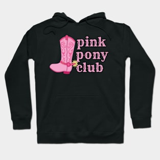 Pink Pony Club Cowgirl Floral Western Boot Chappell Roan Hoodie